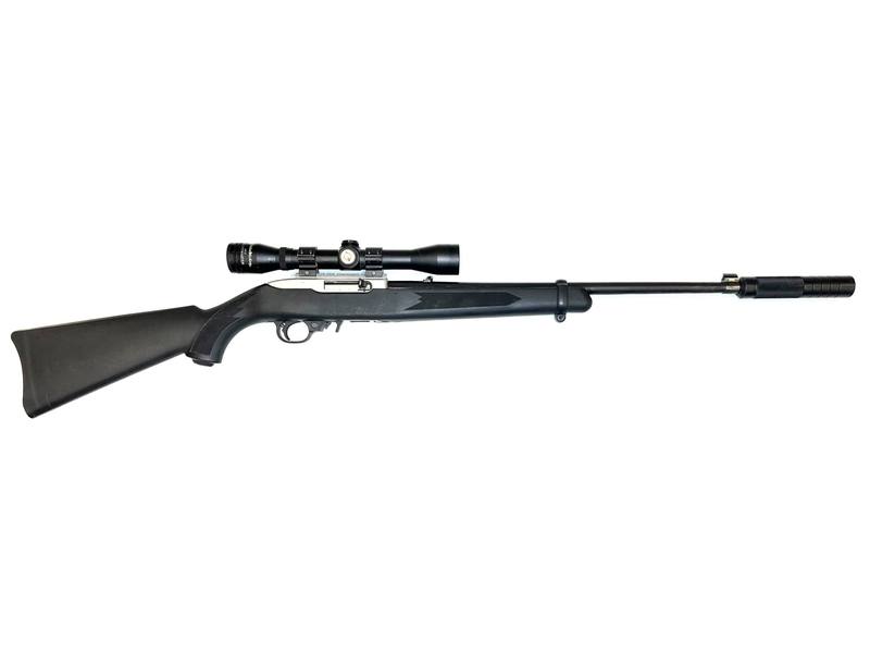 Buy 22 Ruger 10/22 Stainless Synthetic with Silencer and Scope in NZ New Zealand.