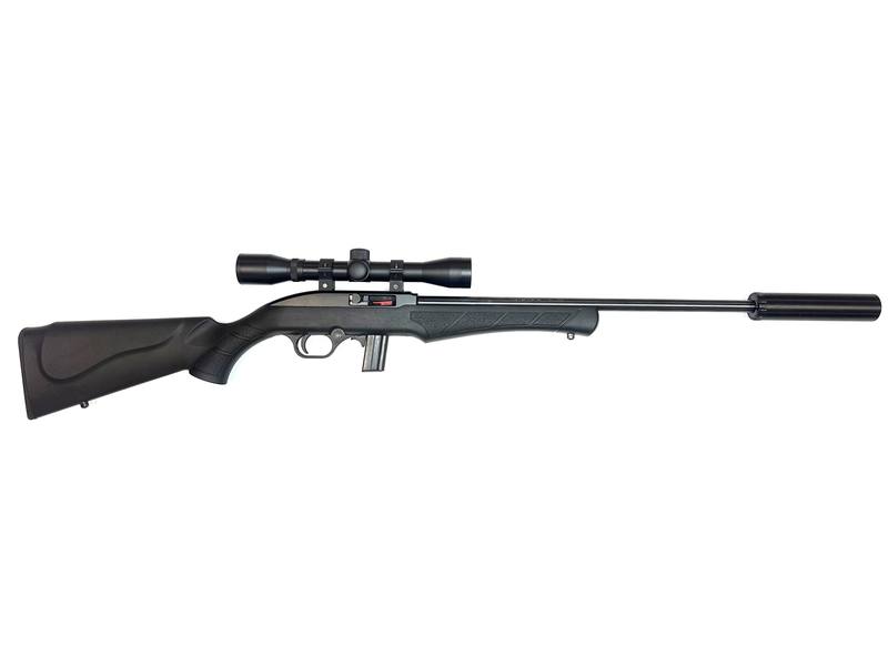 Buy 22 Rossi 7022 Blued Synthetic 4X32 with Silencer in NZ New Zealand.