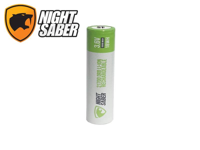 Buy Night Saber 21700 3.7V Rechargeable Li-Ion Battery in NZ New Zealand.