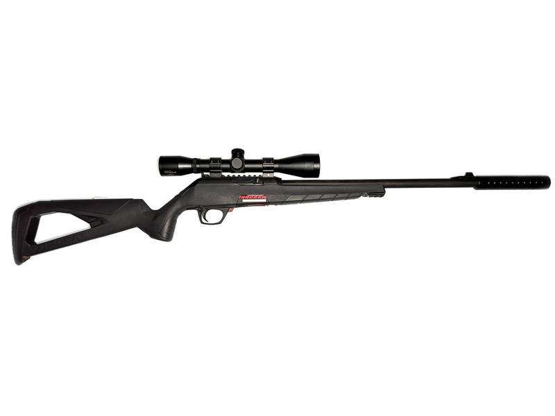 Buy 22 Winchester Wildcat Blued Synthetic Threaded in NZ New Zealand.
