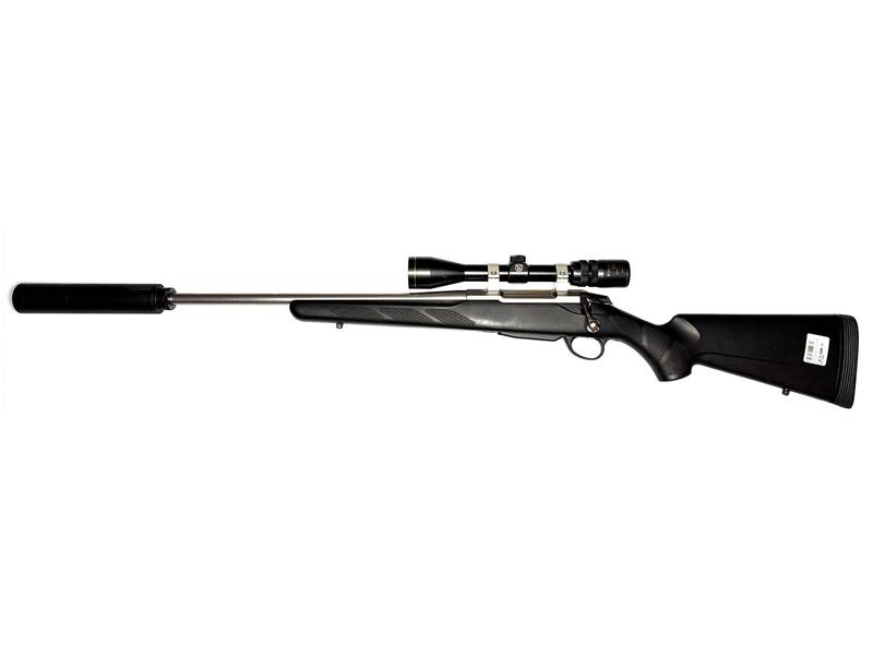 Buy 270 Tikka T3 Stainless Synthetic with Scope and Silencer Left Hand in NZ New Zealand.