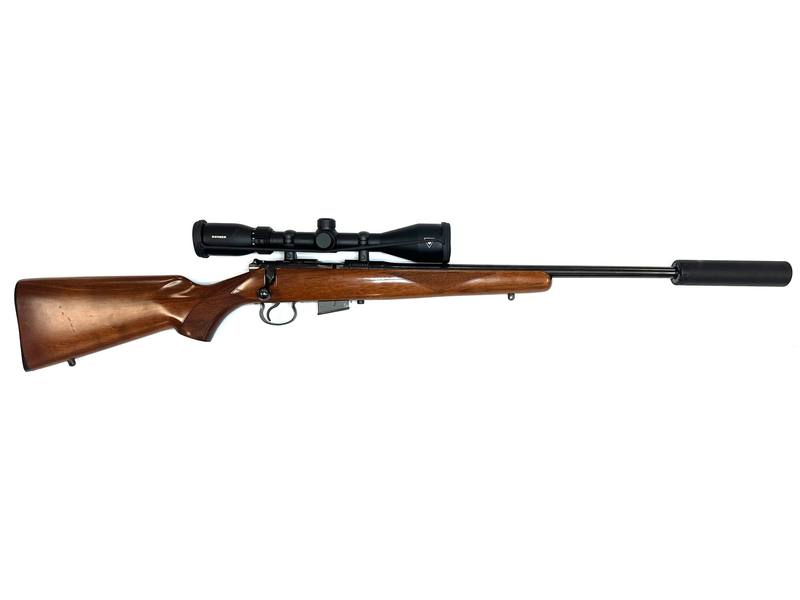 Buy 17 HMR CZ 452-2E Blued Wood 18" 3-9X42 with Silencer in NZ New Zealand.