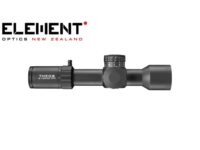 Buy Element Optics Theos 2-10x42 Scope FFP MPR-1D MilDot in NZ New Zealand.