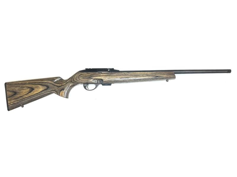 Buy 17 HMR Remington 597 Magnum Blued Laminated Threaded in NZ New Zealand.