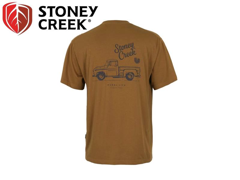 Buy Stoney Creek Rural Life Heritage Truck T-Shirt Rust in NZ New Zealand.