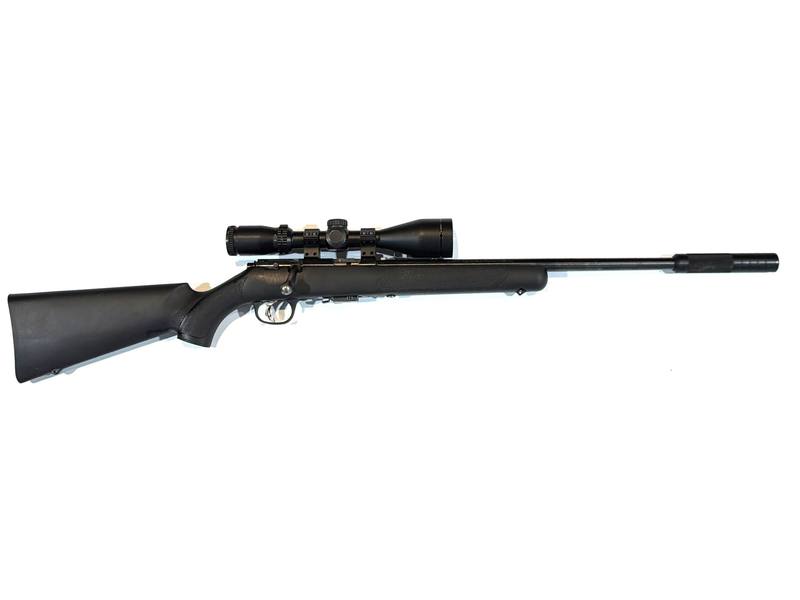 Buy 17 HMR Marlin XT17 Blued Synthetic with Scope and Silencer in NZ New Zealand.