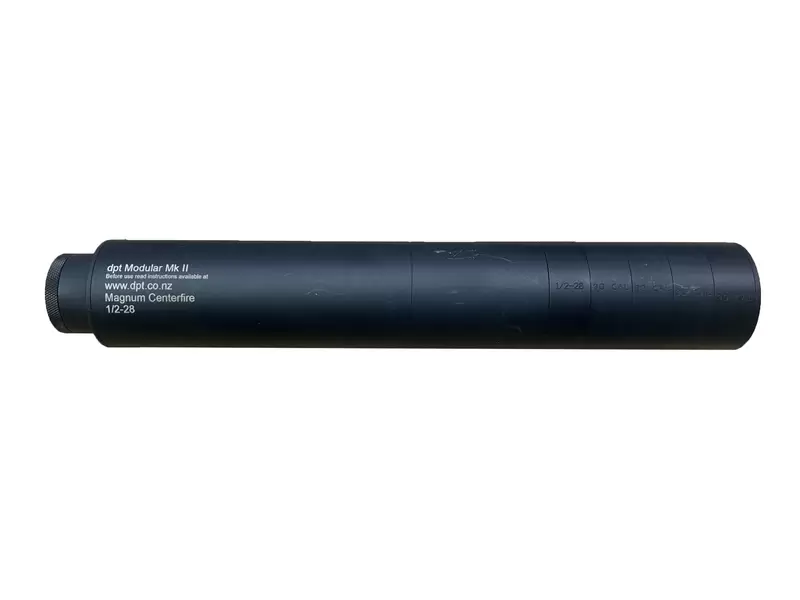 Buy Second Hand DPT Centrefire Over Barrel Magnum 30Cal Silencer 1/2x28 in NZ New Zealand.
