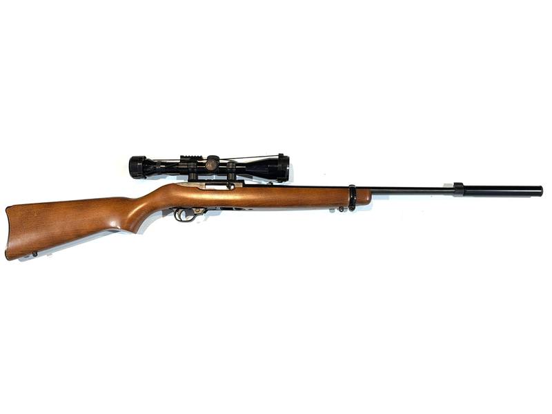 Buy 22 Ruger 10/22 Blued Wood with Scope and Silencer in NZ New Zealand.