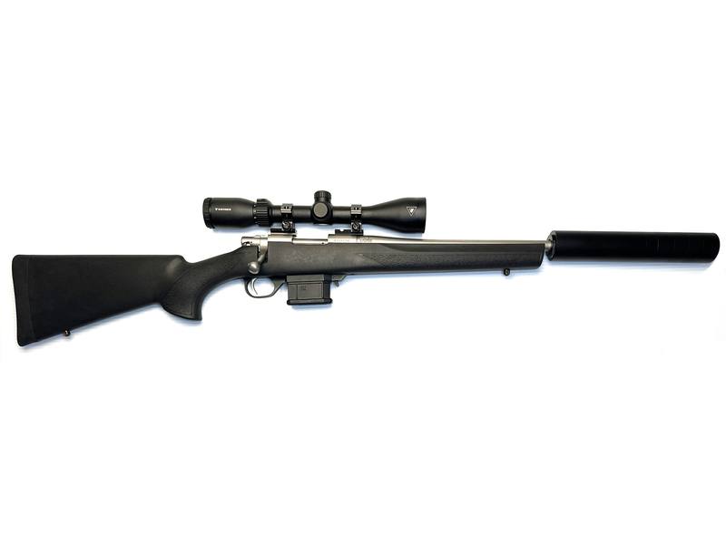 Buy 223 Howa 1500 Mini Stainless Synthetic 16" 3-9X42 with Silencer in NZ New Zealand.