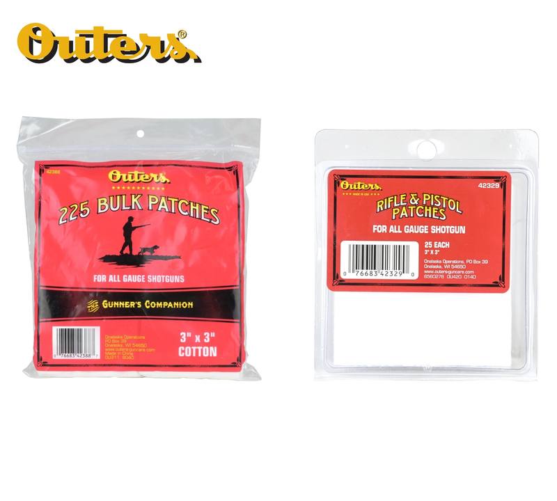Buy Outers Cleaning Cotton or Synthetic 3 x 3" Patches in NZ New Zealand.