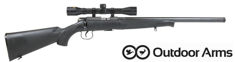 Buy 22 Outdoor Arms JW-15 with 4x32 Scope & Carbon Full Barrel Silencer in NZ New Zealand.