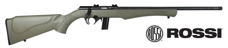 Buy 22 Rossi 8122 Blued Synthetic Green 18" Threaded in NZ New Zealand.