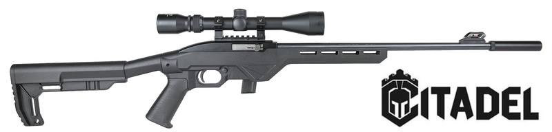 Buy 22 Citadel Trakr Semi Auto with 3-9x40 Scope & Silencer in NZ New Zealand.