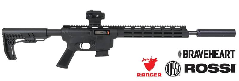 Buy 22 Rossi 7022 Delta Tac Adjustable Stock 14.5" Red Dot Silencer Package in NZ New Zealand.