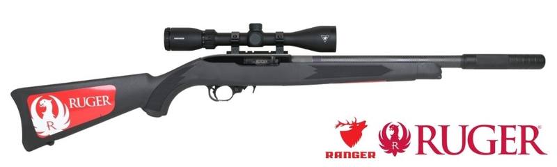 Buy 22 Ruger 10/22 Carbon Barrel, Silencer & Ranger 3-9x42 Scope in NZ New Zealand.