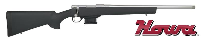 Buy 223 Howa 1500 Mini-Action Stainless Synthetic Black 20" Threaded with Heavy Barrel in NZ New Zealand.