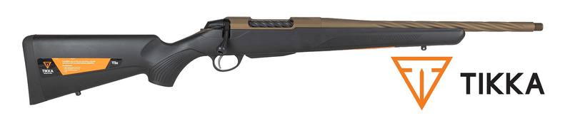 Buy Tikka T3x Burnt Bronze Cerakote Threaded | Spiral Fluted Barrel & Bolt in NZ New Zealand.