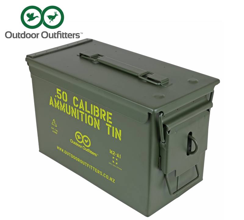 Buy OO 50Cal Ammunition Lockable Tin 30.5 x 15.5 x 19cm *9L in NZ New Zealand.