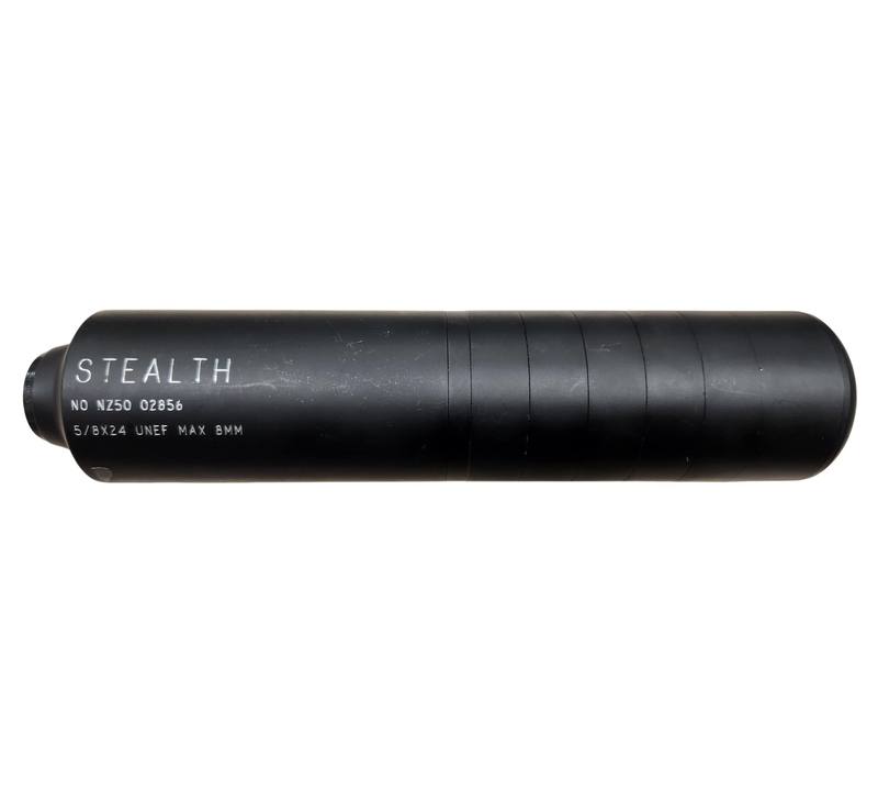 Buy Secondhand Stealth 40 Modular 8mm M14x1 Thread Suppressor in NZ New Zealand.