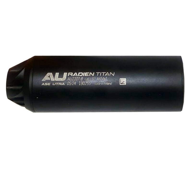 Buy Secondhand ASE UTRA Centerfire Muzzle Forward Radian Titan 30 Cal M14x1 Thread Silencer in NZ New Zealand.