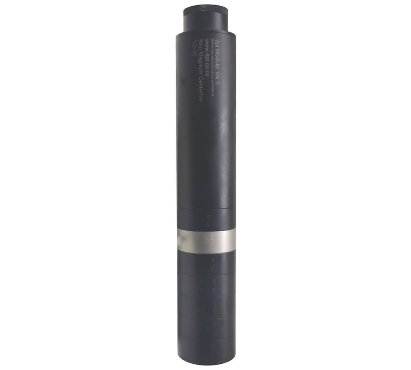 Buy Secondhand DPT .22 Cal Centerfire Over Barrel Silencer with Stainless Steel Baffle 1/2X28 Thread in NZ New Zealand.