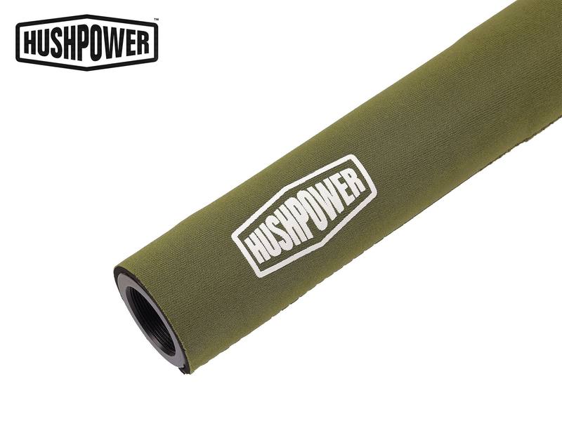 Buy Hushpower Neoprene Silencer Cover Olive in NZ New Zealand.