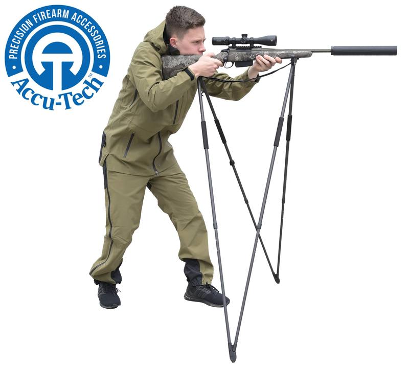 Buy Accu-Tech Quad Adjustable Carbon Fibre Shooting Stick in NZ New Zealand.