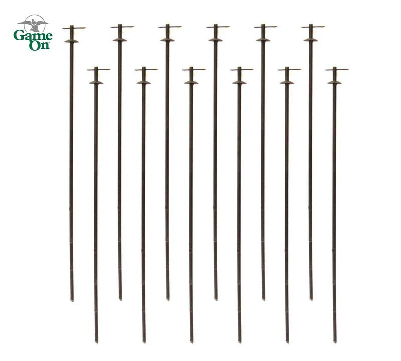 Buy Game On Heavy 400mm Decoy Field Stakes 12 pack in NZ New Zealand.