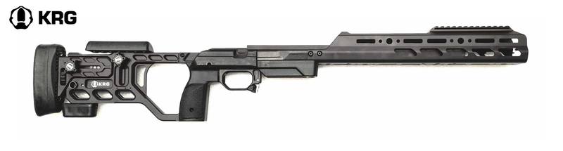 Buy KRG Whiskey 3 Chassis Gen 6 with New Enclosed Forend for Tikka T3x/T3/CTR Black in NZ New Zealand.