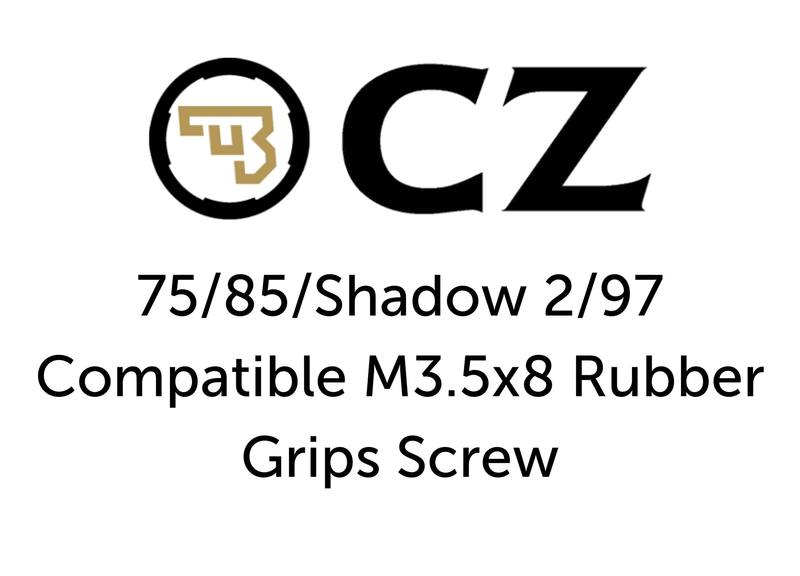 Buy CZ 75/85/Shadow 2/97 Compatible M3.5x8 Rubber Grips Screw in NZ New Zealand.