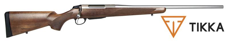 Buy Tikka T3x Hunter Stainless Walnut | Choose Calibre in NZ New Zealand.