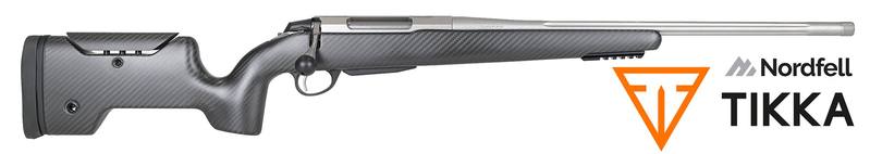 Buy Tikka T3x Elite Stainless Fluted & Threaded with Nordfell Carbon Fibre Precision Stock in NZ New Zealand.