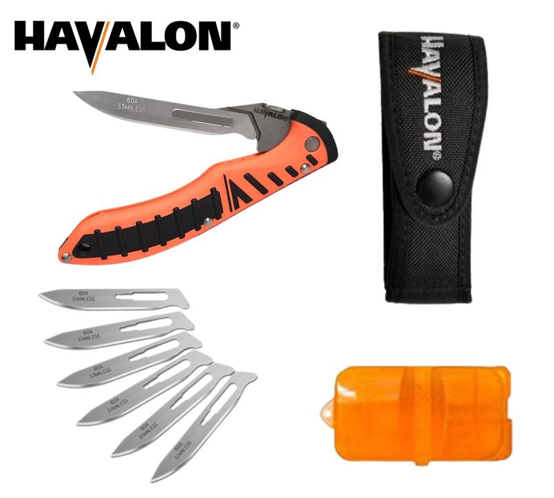 Buy Havalon Folding Knife Piranta Forge Orange Stainless Set in NZ New Zealand.