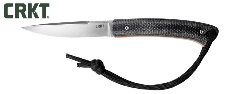 Buy CRKT Biwa 7.7cm Fixed Blade Knife with Leather Sheath in NZ New Zealand.