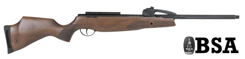 Buy .22 BSA Spitfire Wood 10-Shot Air Rifle Threaded in NZ New Zealand.