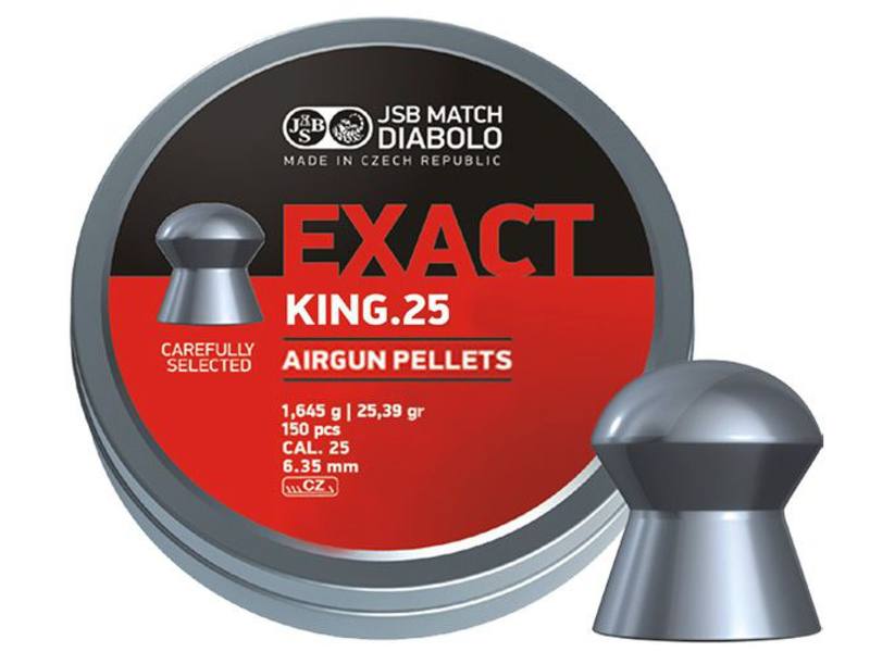 Buy JSB .25 Exact King 25.39gr 6.35mm Pellets | 350 Pellets in NZ New Zealand.