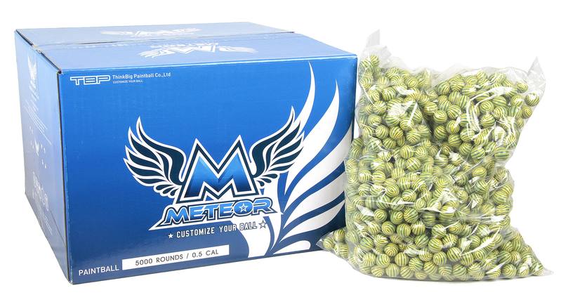 Buy Meteor .50 Cal Yellow Fill Paintballs in NZ New Zealand.