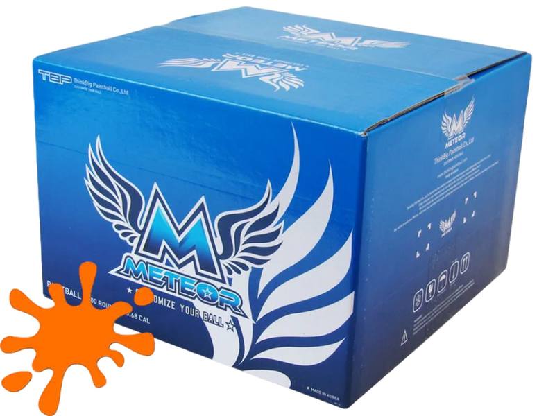 Buy Meteor 68 Cal Orange Fill Paintballs | 500 Paintballs in NZ New Zealand.