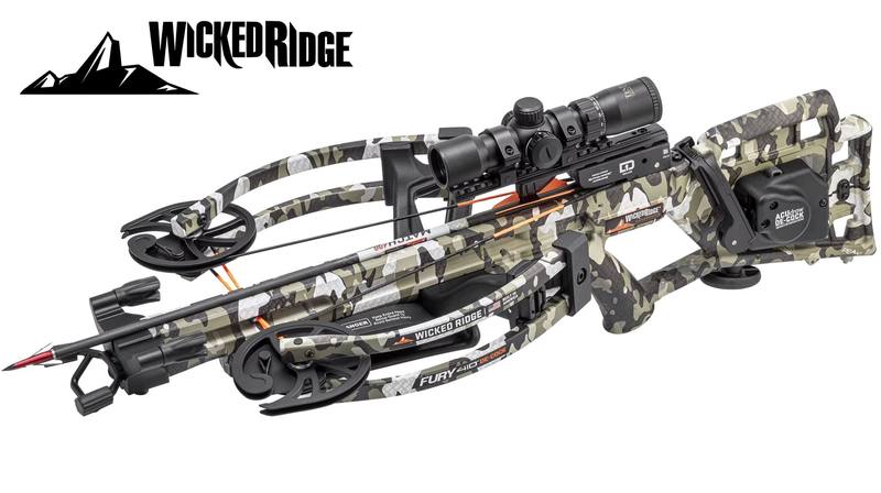 Buy Wicked Ridge Fury 410 De-Cock Crossbow with Rangemaster Pro Scope | 410 fps in NZ New Zealand.