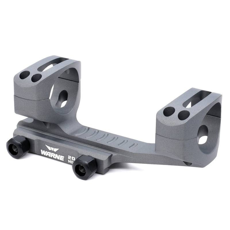 Buy Secondhand Warne Extended Skeletonized MSR Mount 1" Tactical Gray | 20 MOA in NZ New Zealand.
