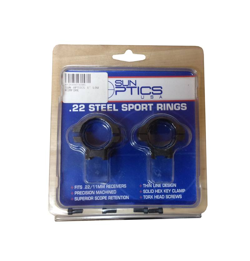 Buy Sun Optics 1' Low Rimfire Rings in NZ New Zealand.