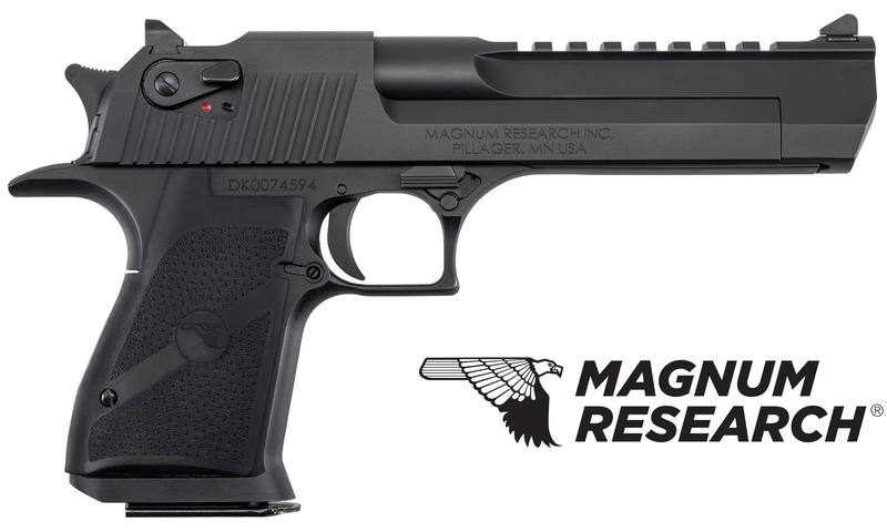 Buy Magnum Research Desert Eagle MK XIX 6" Black | 50AE or 44-MAG in NZ New Zealand.