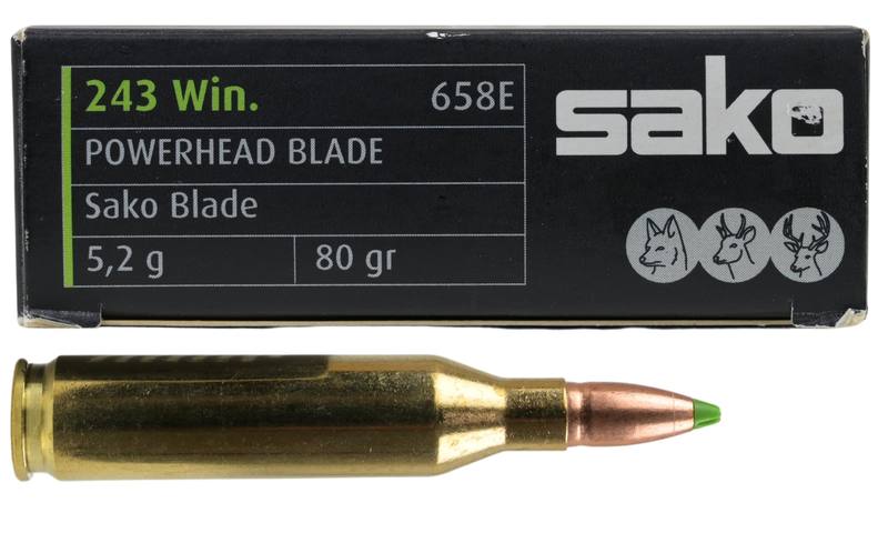 Buy Sako 243 Win Powerhead Blade 80gr 20 Rounds in NZ New Zealand.
