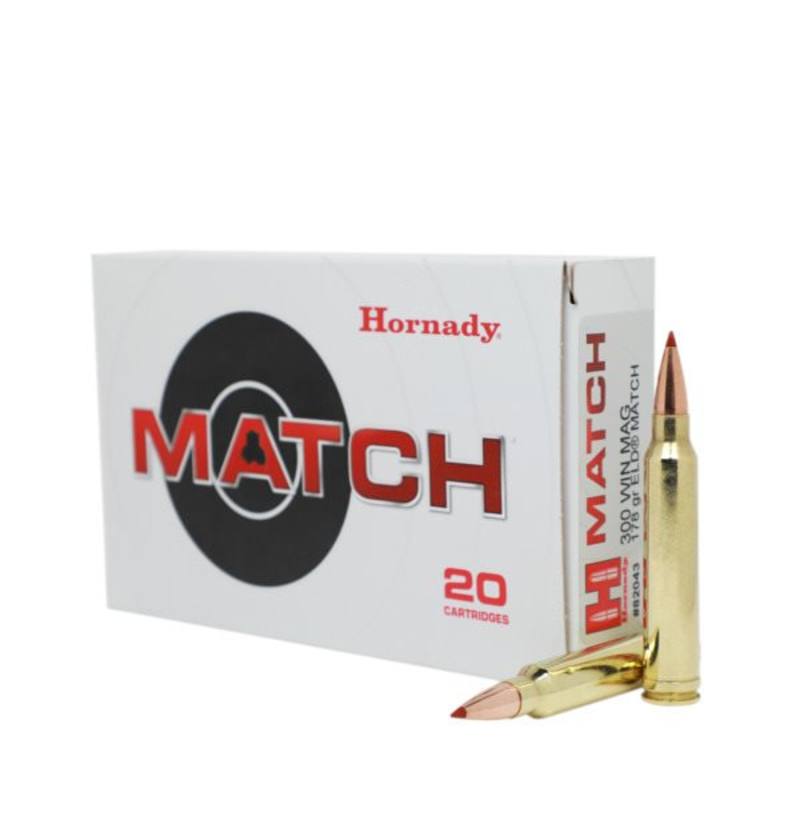 Buy Hornady 300 Win Mag 178gr Polymer Tip ELD Match 20 Round in NZ New Zealand.
