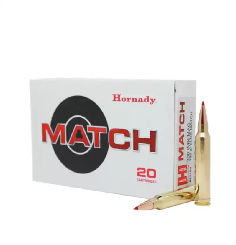 Buy Hornady 300 Win Mag 195gr Polymer Tip ELD Match 20 Rounds in NZ New Zealand.