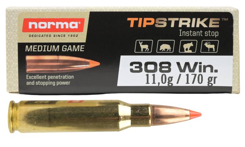 Buy Norma 308 Tipstrike 170GR Polymer Tip in NZ New Zealand.