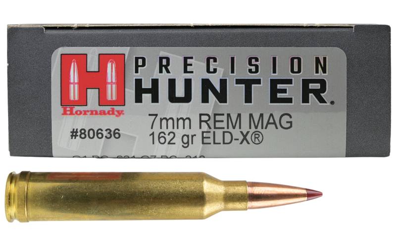 Buy Hornady 7mm Rem Mag Precision Hunter 162gr Polymer Tip ELD-X in NZ New Zealand.