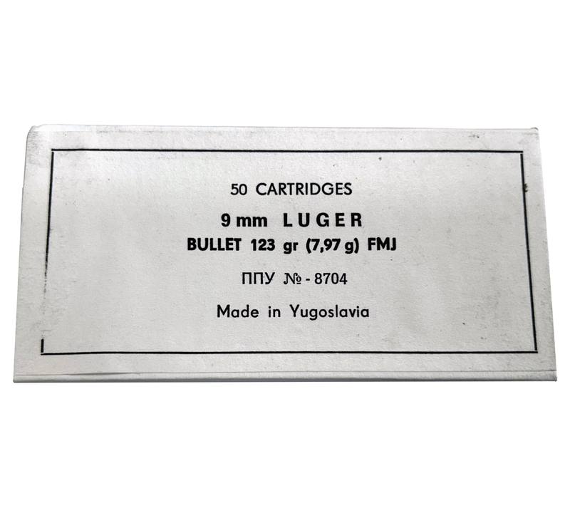 Buy PPU Priv Partizan 9mm 123gr FMJ 50 Rounds in NZ New Zealand.