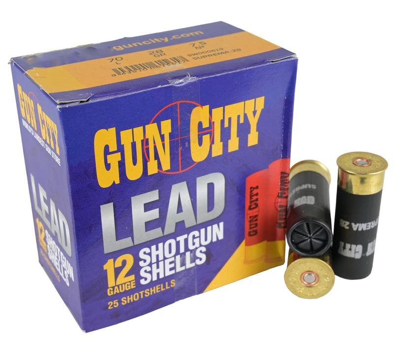 Buy Gun City 12ga #7.5 28gr 70mm Suprema28 *25 Rounds in NZ New Zealand.