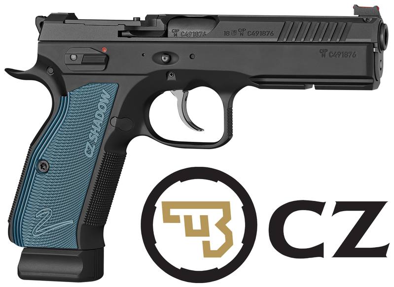 Buy 9mm CZ 75 SP-01 Shadow 2: Blue with Trijicon RMR Mount in NZ New Zealand.